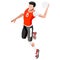 Handball Summer Games Icon Set.3D Isometric Athlete.Sporting Championship