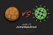 Handball vs coronavirus covid-19
