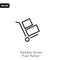 Handcart icon vector