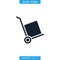 Handcart Icon Vector Logo Design Template