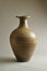 Handcrafted ceramic vase with natural tones and textures