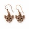 Handcrafted Fleur-de-lis Earrings In 24 Karat Gold - Dutch Tradition With Old-world Charm