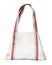 Handcrafted leather hobo bag cutout on white