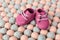 Handcrafted merino wool baby shoes