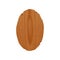 Handcrafted oval wooden signboard with place for promotion or advertisement. Aged ellipse-shaped board isolated on white