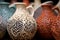 Handcrafted Pottery with Intricate Patterns. Generative By Ai