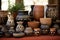 handcrafted pottery from various global communities