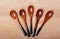 Handcrafted wooden spoons