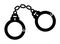 Handcuff icon, police shackle