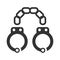 Handcuffs  arrest icon
