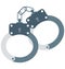 Handcuffs Color Isolated Vector Icon that easily can be modified and edit.