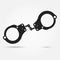 Handcuffs icon. Crime and law concept