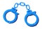 Handcuffs - modern flat design style single isolated image