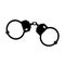 Handcuffs silhouette icon