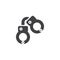 Handcuffs vector icon