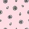 Handdrawn Cute Tender Pink Rose pattern