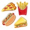 Handdrawn icon fast food
