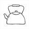 Handdrawn kettle doodle icon