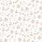 Handdrawn seamless tiny floral pattern. Light pastel small flowers white background.