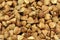 A handful of buckwheat grains