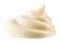 Handful of mayonnaise. Swirl on white background. Clipping path.