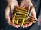 handful of Rifle ammunition