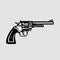 Handgun Vector Illustration Revolver