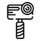 Handheld camera icon, outline style