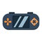 Handheld game console flat icon, controller