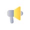 Handheld megaphone flat gradient color ui icon