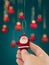 Handheld toy santa christmas decoration