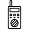 Handheld transceiver icon, Protest related vector