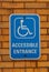 Handicap Entrance Sign