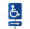 Handicap Parking Direction Sign