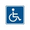Handicap Parking Sign Wheelchair Sign Handicap Sign Isolated Vector