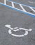 Handicap Symbol on Asphalt