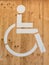 Handicap Wheelchair Sign: Restroom Symbol