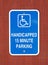 Handicapped 15 Minute Parking Sign