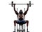 handicapped body builders building weights man with legs prosthesis silhouette