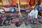 Handicraft vendor in his shop, Kutch, Gujarat, India