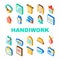 Handiwork Craft Hobby Occupation Icons Set Vector