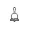 Handle bell line icon