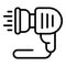 Handle sprinkler icon outline vector. Water system