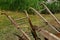 Handles of an antique horse drawn plow