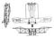 Handley Page Twin Liberty Motored Type O 400 Bomber, vintage illustration