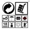 Handling & packing icon set