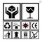 Handling & packing icon set including fragile, recycle etc.