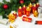 Handmade advent calendar from toilet paper tubes. Christmas candle craft step by step instruction. Reuse concept