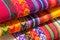 Handmade alpaca textile products  in Arequipa, Peru