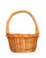 Handmade basket of wicker